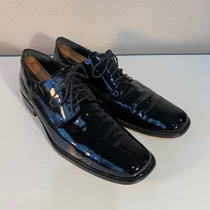Men's Johnston and Murphy Black Tuxedo Shoes - Size 11.5